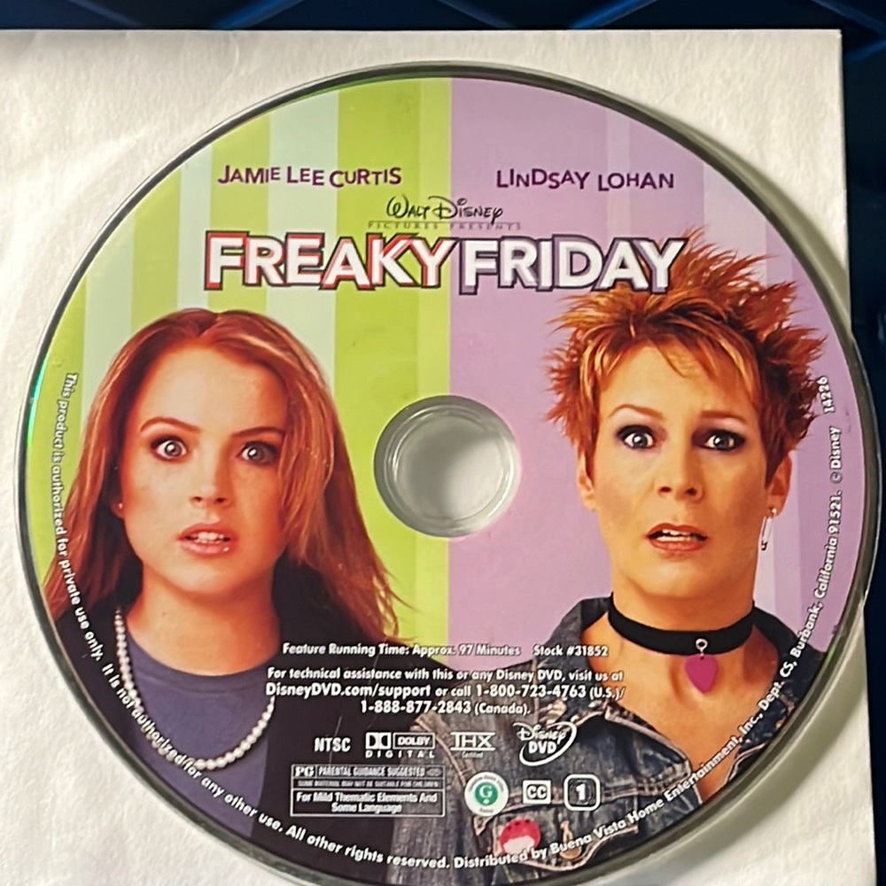 Freaky Friday dvd